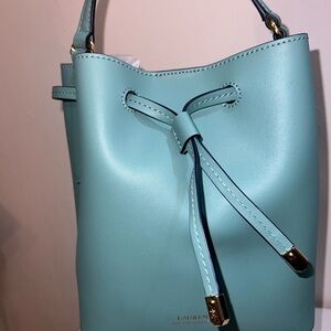 Lauren Ralph Lauren - Dryden Debby II Mini Leather Drawstring Bag